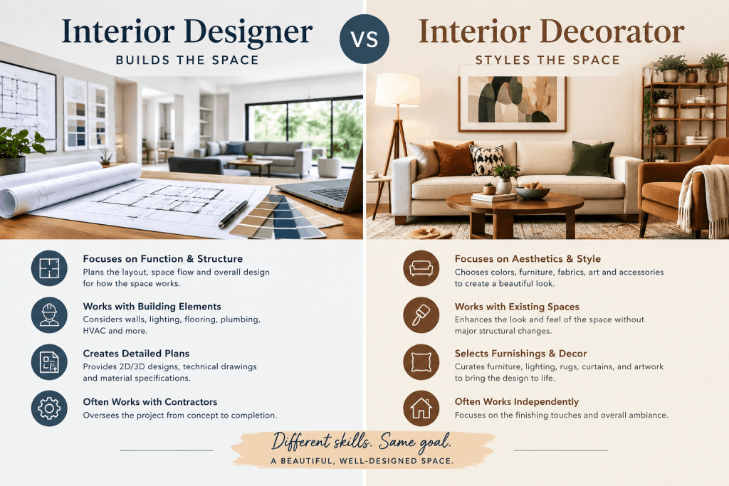 Interior Designer vs Decorator Infographic (1)